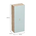 Шкаф двухдверный с фальш стенкой, фрезерованные фасады в эмали LE212