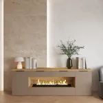 Тумба ТВ напольная с электрокамином L550.350