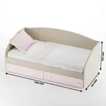 Кровать односпальная с ящиками P902N, 90x190