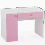 Cтол письменный с тумбой с фасадами в эмали LE717 L/R