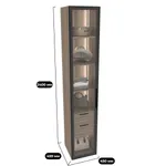 Шкаф со встроенными ящиками, с подсветкой R221.2