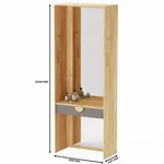 Ниша с ящиком, зеркалом и подсветкой для спальни R270.45