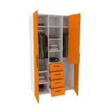 Шкаф трехдверный с ящиками глубокий L203.60