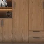 Шкаф двустворчатый с ящиками, фасады натуральный шпон L211.44