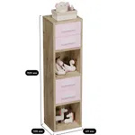 Cтеллаж сквозной книжный на 4 ниши с фасадом E804