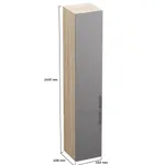 Шкаф с двумя глухими дверями R222