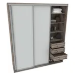 Шкаф-купе ХG210.60-3, профиль INTEGRO, фасад МДФ