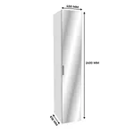 Шкаф 1 дверный узкий с зеркалом L220.60-4Z