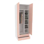 Шкаф двухдверный с ящиками глубокий, фасады в эмали LE211.60