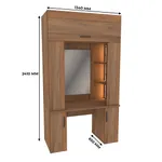 Стол туалетный с секцией и зеркалом с подсветкой  L404.60