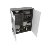 Шкаф напольный, фасады в эмали LE-202 L/R