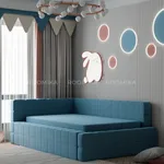 Кровать полутороспальная мягкая с ортопедической решеткой КВАДРО-П, 120х200