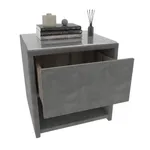 Тумба прикроватная мягкая, стекло прозрачное САНРАЙС 751