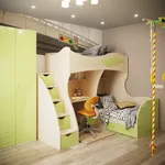 Кровать двухъярусная угловая P909, 90x200