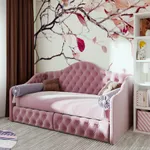 Кровать односпальная мягкая МОНИКА, 90x190