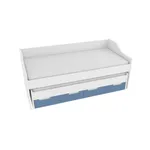 Кровать с выдвижным спальным местом, фасады в эмали LE910, 90x200