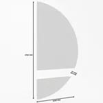 Зеркало L168 с подвесным столиком с подсветкой L/R