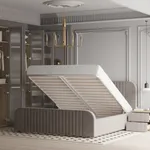 Кровать двуспальная мягкая МАЛЬТА с подъемным механизмом, 140x200