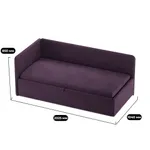 Кровать с подъемным механизмом и ящиком для белья РУБИ М1