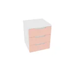 Тумба прикроватная 3 ящика, фасады в эмали LE703