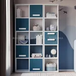 Стеллаж сквозной книжный на 10 ниш с ящиками E810