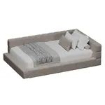Кровать полутороспальная мягкая с ортопедической решеткой КВАДРО-М, 120х200