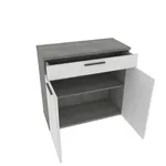 Тумба широкая 2 дверная с ящиком LG-876