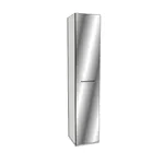 Шкаф одностворчатый узкий зеркалом, фасады МДФ CG-220.45Z