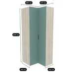 Шкаф угловой L207 L/R