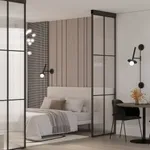 Составная перегородка для зонирования пространства, стекло Эстриадо GRACE 11