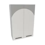 Антресоль двудверная, фрезерованные фасады в эмали LE339.300