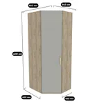 Шкаф угловой 846*846мм E218.1