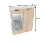 Шкаф напольный с подсветкой L202 L/R