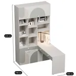 Ниша с рабочей зоной, фрезерованные фасады в эмали LE425 L/R