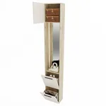 Шкаф завершающий с обувницей и зеркалом L250