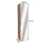 Шкаф 1 дверный широкий с зеркалом L221.60-1Z