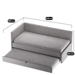 Кровать со вторым выдвижным спальным местом  RUBY М2