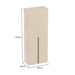 Шкаф книжный, фасады в эмали LE214