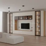 Антресоль с двумя откидными стеклянными дверями R312.45ST с подсветкой