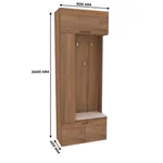 Секция с вешалкой и полками с подсветкой L409 L/R