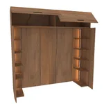 Ниша для кровати с секциями с подсветкой L407.60