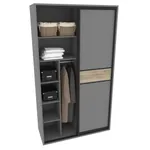 Шкаф-купе ХG156.60-3, профиль INTEGRO, фасад МДФ