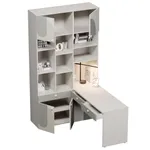 Ниша с рабочей зоной, фрезерованные фасады в эмали LE425 L/R