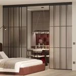 Светопрозрачная перегородка-купе, стекло Сатинато GRACE 14