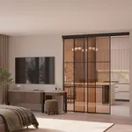 Стеклянная межкомнатная перегородка для кухни GRACE 18