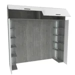 Ниша для кровати с секциями с подсветкой LG407.60