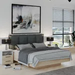 Кровать двуспальная Lazio с парящим эффектом L140 , 140x200