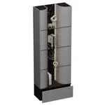 Стеллаж напольный радиусный с подсветкой TG730.90