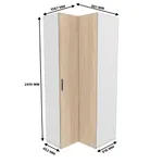 Шкаф угловой L-208 L/R