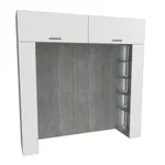 Ниша для кровати с секциями с подсветкой LG407.60